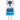 Alberta Ferretti Blue Cotton Midi Skirt