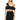 Alexander McQueen Black Elastane Tank Tops