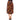 Dolce & Gabbana Brown Lamb Leather Midi Skirt