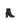 MM6 Black Calf Leather Bos Taurus Ankle Boots