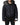 Dolce & Gabbana Black Quilted Fur Shearling Hooded  Jacket
