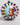 Dolce & Gabbana Multicolor Hand Painted Sicilian Ornament Christmas Ball