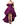 Dolce & Gabbana Purple Strapless A-line Asymmetric Dress