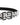 Dolce & Gabbana White Black Logo Leather Metal Buckle Belt