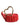 Dolce & Gabbana Red Leather Gold Heart Metal Buckle Belt