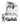 Dolce & Gabbana White Logo Print Whole Head Wrap Capello Hat
