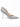Jimmy Choo Silver Coarse Glitter Fabric Agnes Pumps