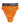Dolce & Gabbana Orange Crystal High Waist Brief Panty Underwear