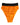 Dolce & Gabbana Orange Crystal High Waist Brief Panty Underwear