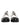 Dolce & Gabbana Black White Leather Derby Shoes