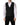 Dolce & Gabbana Black Stripe Single Breasted Waistcoat Vest
