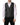 Dolce & Gabbana Dark Gray Single Breasted Men Waistcoat Vest