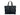 Versace Black Nylon Fabric La Medusa Shoulder Tote Bag