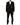 Dolce & Gabbana Black Wool Silk Saxophone Slim Fit 3Pc Suit
