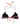 Dolce & Gabbana Black Floral Print Nylon Halter Bikini Top Swimwear