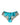 Dolce & Gabbana Blue Silk Satin Floral Lace Panty Brief Underwear