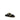 Burberry Black Calf Leather Bos Taurus Strap-On Sandals