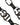 Dolce & Gabbana Black Leather Silver Chain Bag Accessory Shoulder Strap