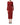 Dolce & Gabbana Red Leopard Print Long Sleeves Midi Dress