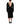 Dolce & Gabbana Black Wool Crepe Long Sleeves Midi Dress