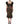 Dolce & Gabbana Black Purple Crystal Brooch Silk Midi Dress