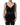 Dolce & Gabbana Black Silk Lace Trim Camisole V-neckline Tank Top