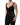 Dolce & Gabbana Black Silk Lace Trim Camisole V-neckline Tank Top