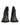 Dolce & Gabbana Black Logo Print Lace Up Snow Boots Shoes