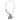 Dolce & Gabbana Silver Tone DG Logo Keychain Key Holder Bag Charm Keyring