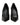 Dolce & Gabbana Black Calf Leather Stiletto Heels Pumps Shoes
