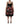 Dolce & Gabbana Black Sleeveless Bustier Floral Print Tiered Dress