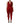 Dolce & Gabbana Red Plunging HalterNeck Draped Jumpsuit Dress