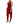 Dolce & Gabbana Red Plunging HalterNeck Draped Jumpsuit Dress