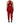 Dolce & Gabbana Red Plunging HalterNeck Draped Jumpsuit Dress
