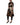 Dolce & Gabbana Black Floral Belted Polyester Trench Coat Jacket