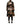 Dolce & Gabbana Black Floral Belted Polyester Trench Coat Jacket