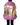 Dolce & Gabbana Pink Plush Faux Fur Gold Leather Coat Jacket
