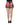 Dolce & Gabbana Black Pink Carnation Floral Print Jacquard Mini Skirt