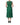 Dolce & Gabbana Green Floral Lace Cotton Sleeveless Midi Dress