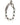 Dolce & Gabbana Silver Tone Brass Beaded Shell DG Logo Pendant Bracelet