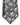 Dolce & Gabbana Black Silver Floral Silk Adjustable Women Necktie Tie