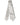 Dolce & Gabbana White Black Stripes Silk Adjustable Women Necktie Tie