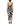 Dolce & Gabbana Black White Zebra Cady Calf Length Dress