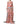 Dolce & Gabbana Light Pink Bread Print Pleated Maxi Dress