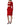 Dolce & Gabbana Red Cut Out Bodycon Long Sleeves Sheath Glove Dress