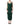 Dolce & Gabbana Green Ruched Sweetheart Bodycon Midi Dress