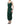 Dolce & Gabbana Green Ruched Sweetheart Bodycon Midi Dress