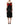 Dolce & Gabbana Black Strapless Red Rose Sequined Midi Dress