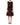 Dolce & Gabbana Maroon Lace Sleeveless Knee Length Dress