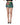 Dolce & Gabbana Green Floral Jacquard High Waist Mini Skirt